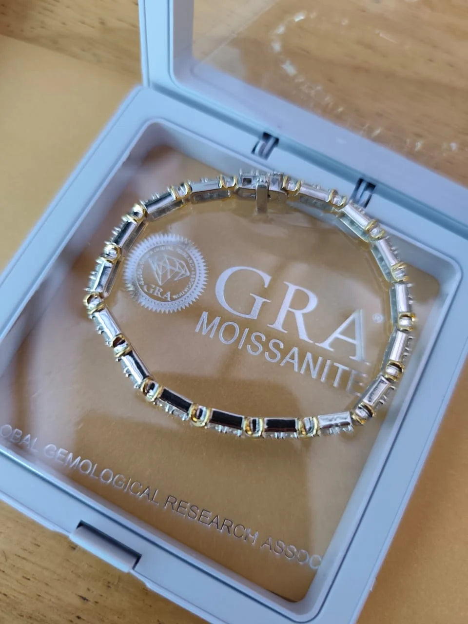 Pulseira Xcellence Banhada a Ouro 18K Cravejada com Moissanite